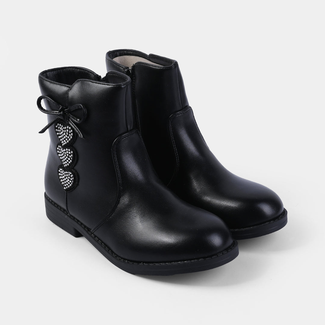 Girls Boots 1608-18-BLACK
