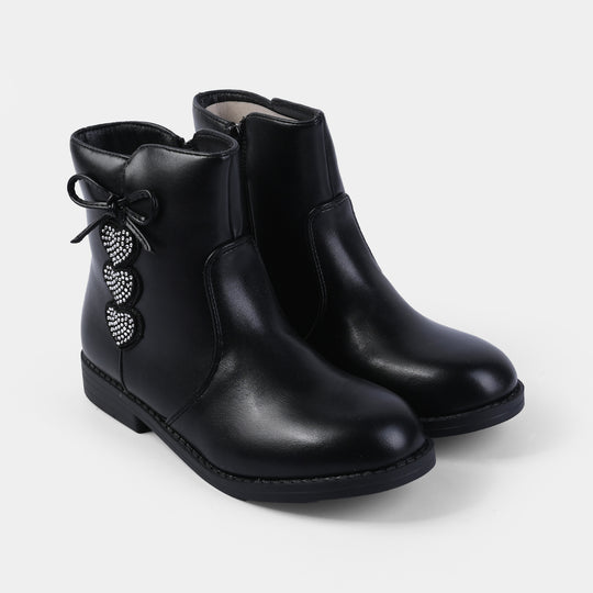 Girls Boots 1608-18-BLACK