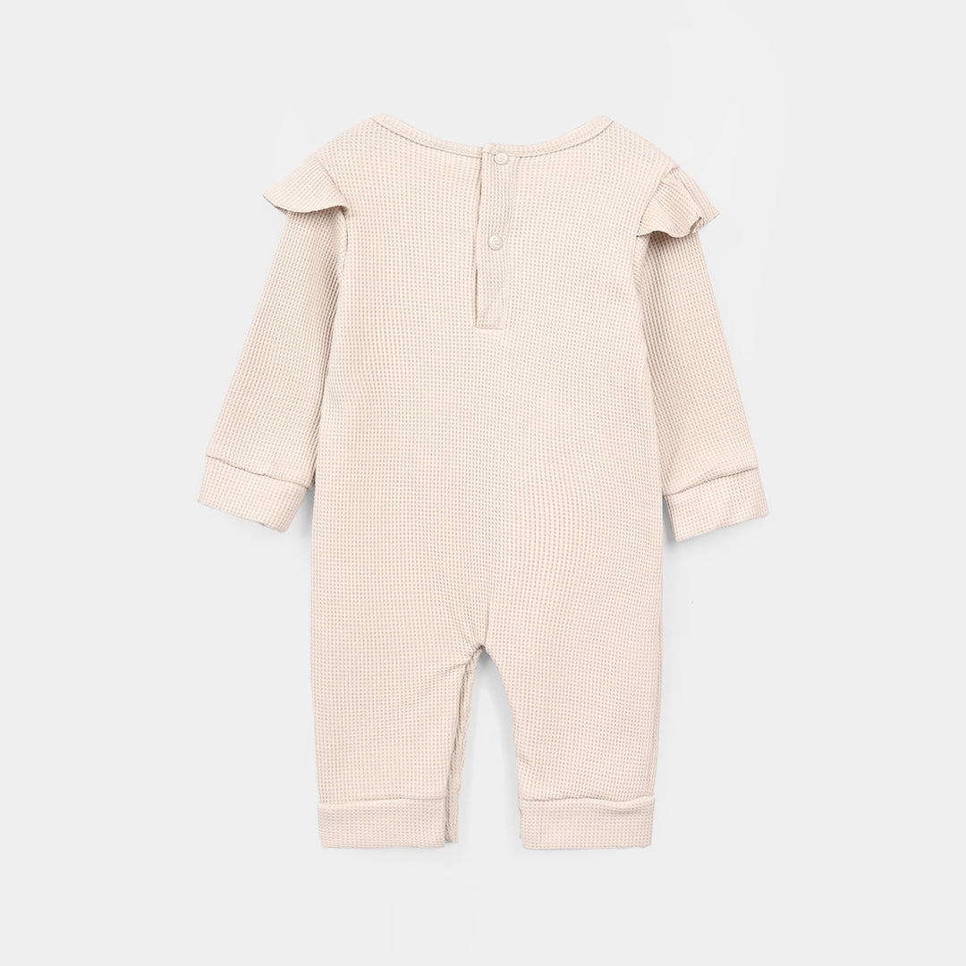 Infant Girls Thermal Knitted Romper 319 - 076- Beige