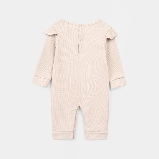 Infant Girls Thermal Knitted Romper 319 - 076- Beige