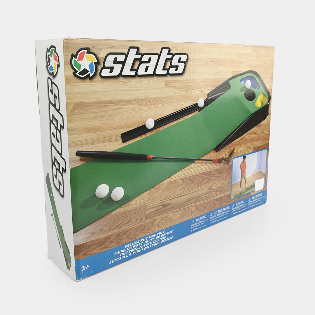 Stats Golf Set Deluxe Putting Mat