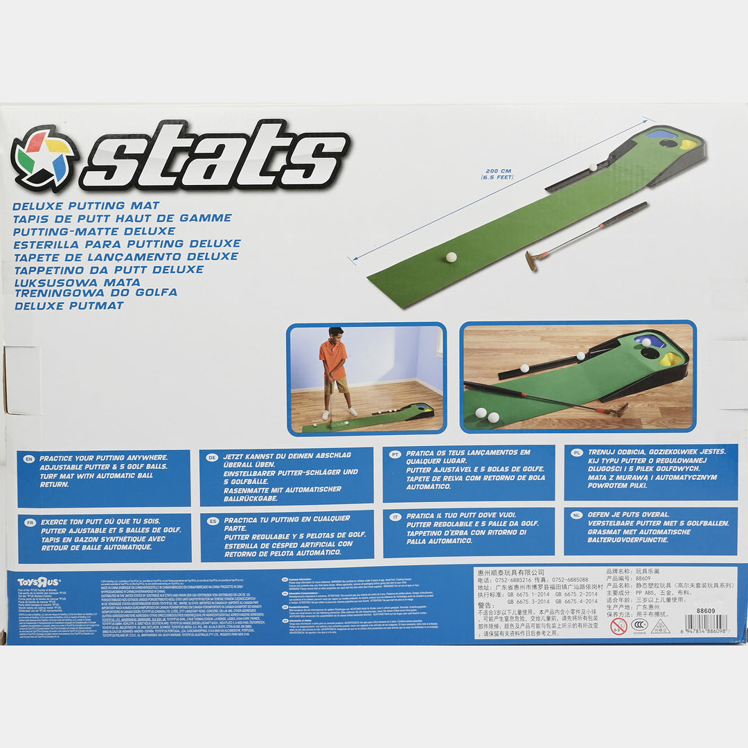 Stats Golf Set Deluxe Putting Mat