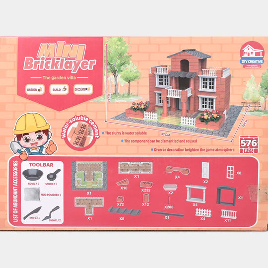 Mini Bricks Layer House 576Pcs