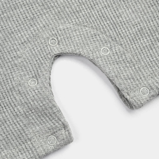 Infant Boys Thermal Romper Happy Baby-Heater.Grey