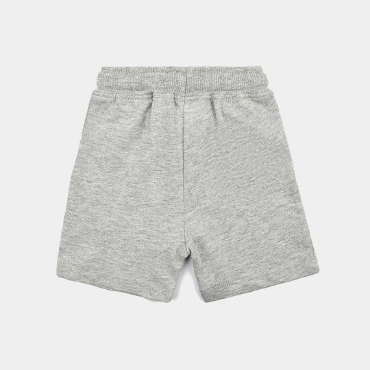 Infant Boys Jersey/Terry Short Skater Dino-Heater.Grey
