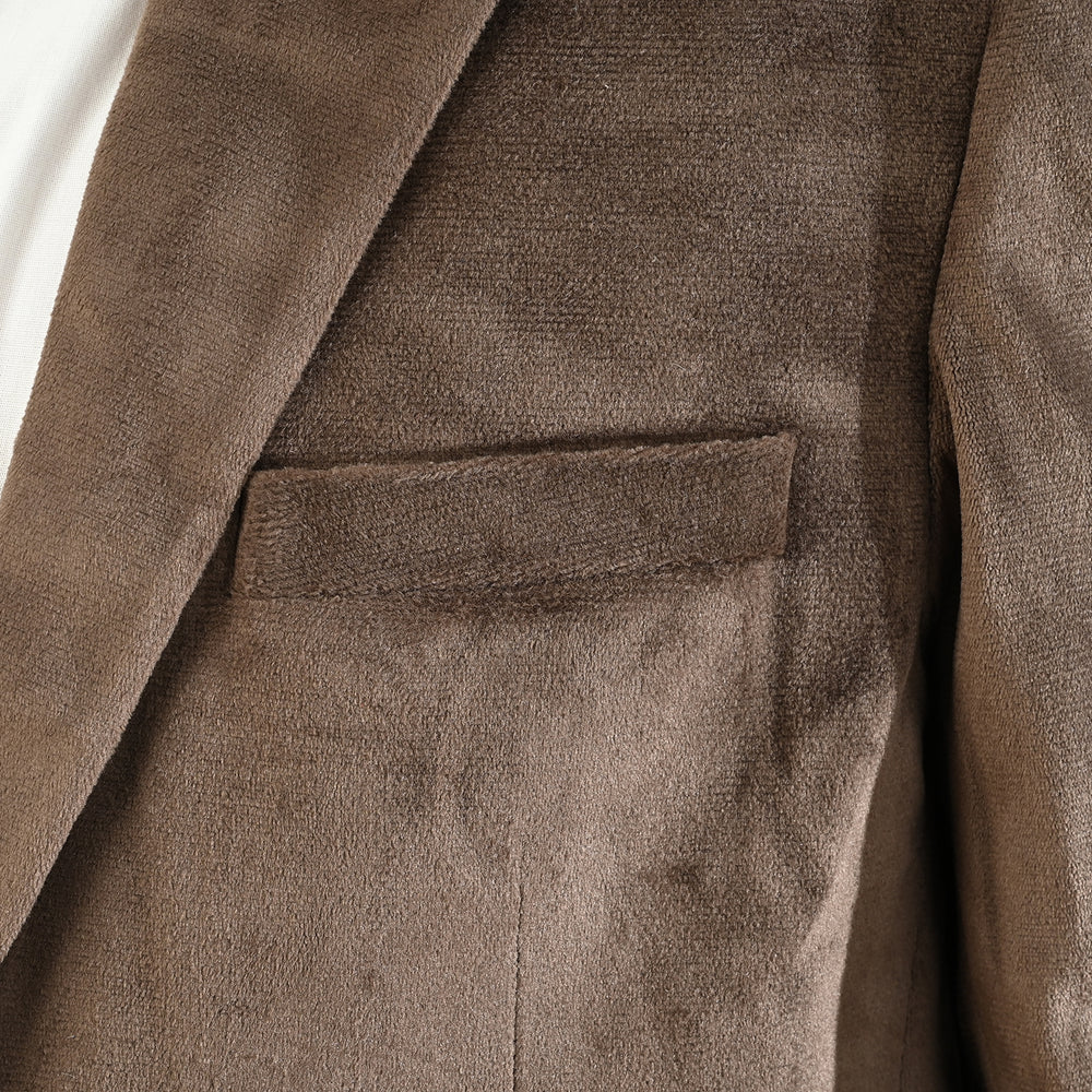 Boys Suede Blazer-Light BROWN