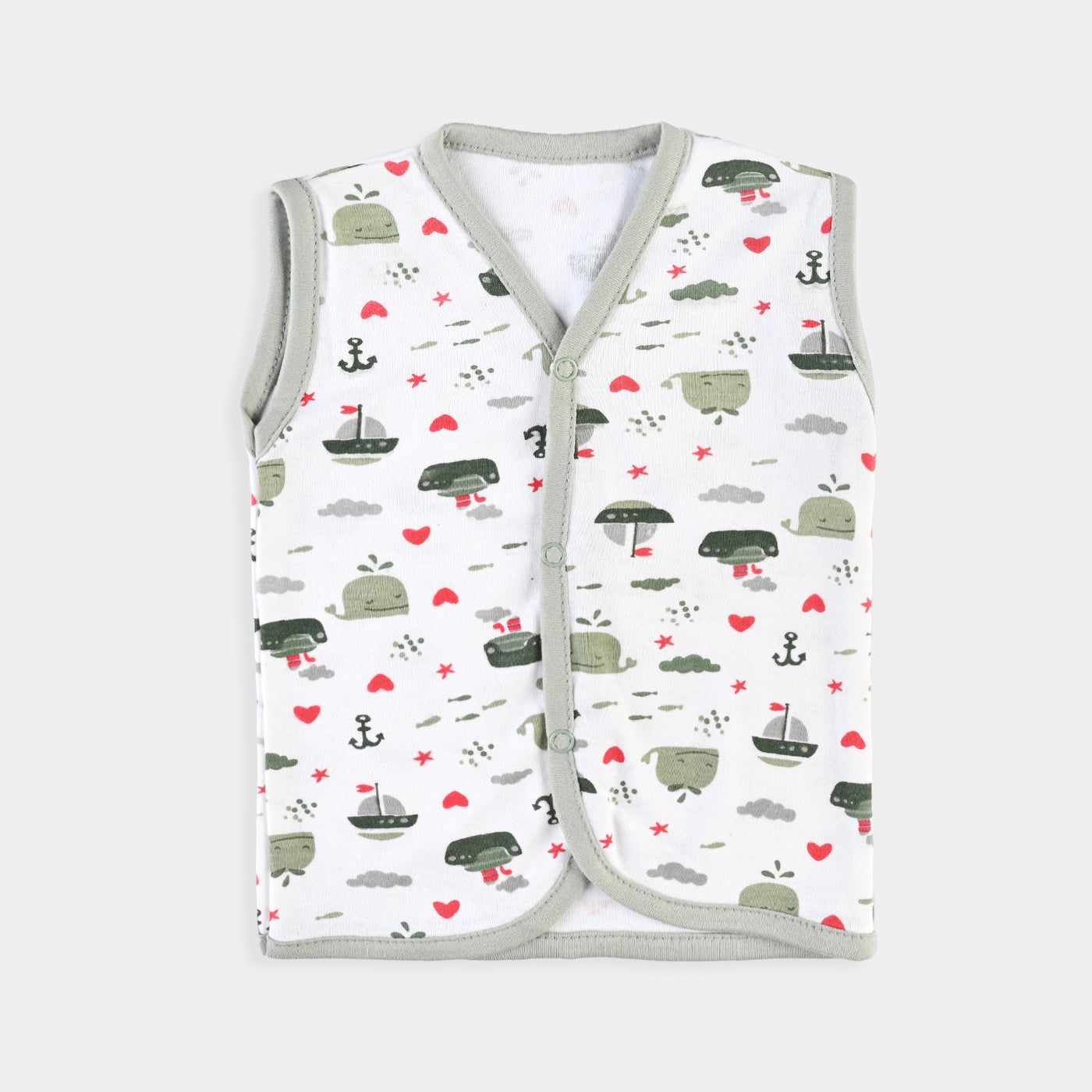 Baby Cotton Printed Vest 3Pcs Set