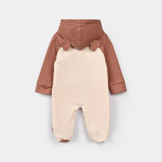 Infant Girls Thermal Knitted Romper 319 - 077- Brown