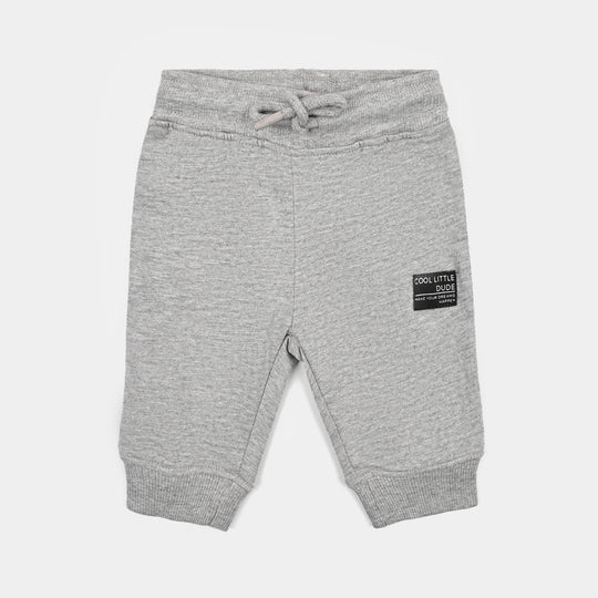 Infant Boys Jersey/Terry Pyjama Little Dude-Heater.Grey