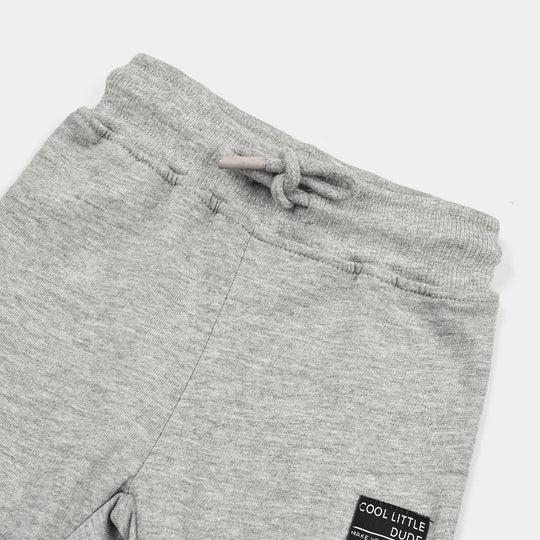 Infant Boys Jersey/Terry Pyjama Little Dude-Heater.Grey