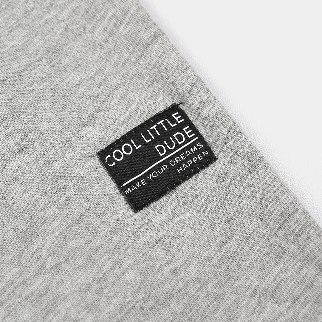Infant Boys Jersey/Terry Pyjama Little Dude-Heater.Grey