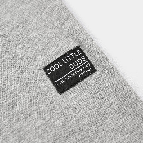 Infant Boys Jersey/Terry Pyjama Little Dude-Heater.Grey