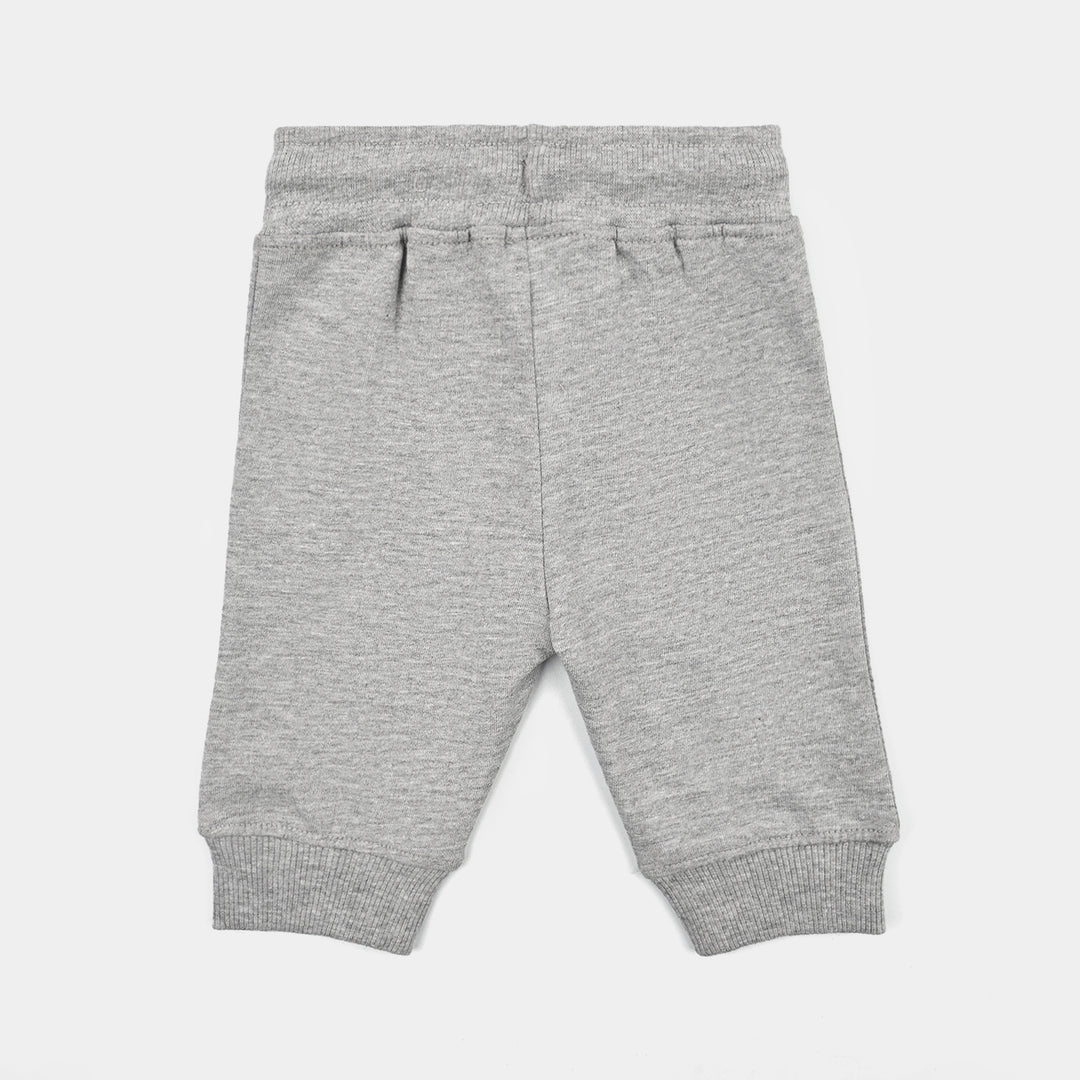 Infant Boys Jersey/Terry Pyjama Little Dude-Heater.Grey