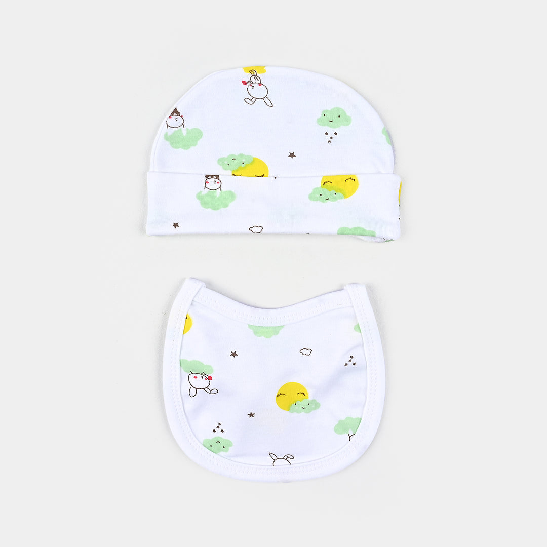 Baby Winter Suit Rabbit Green 4PCs | 0-3M