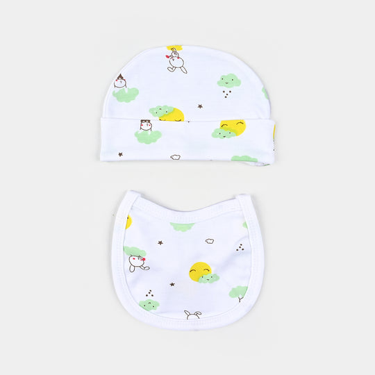 Baby Winter Suit Rabbit Green 4PCs | 0-3M