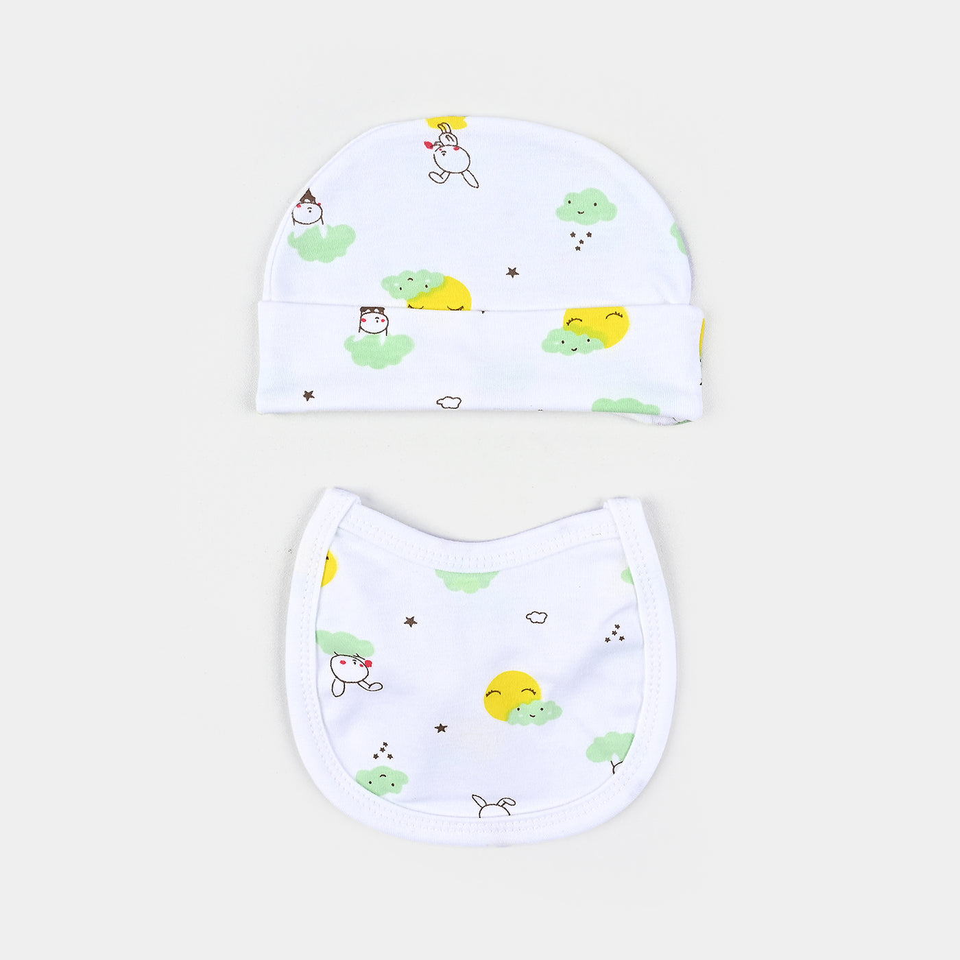 Baby Winter Suit Rabbit Green 4PCs | 0-3M