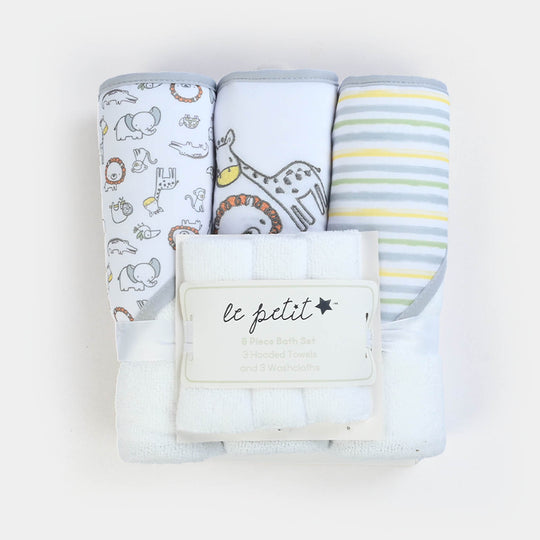 6-Piece Baby Bath & Face Towel Set