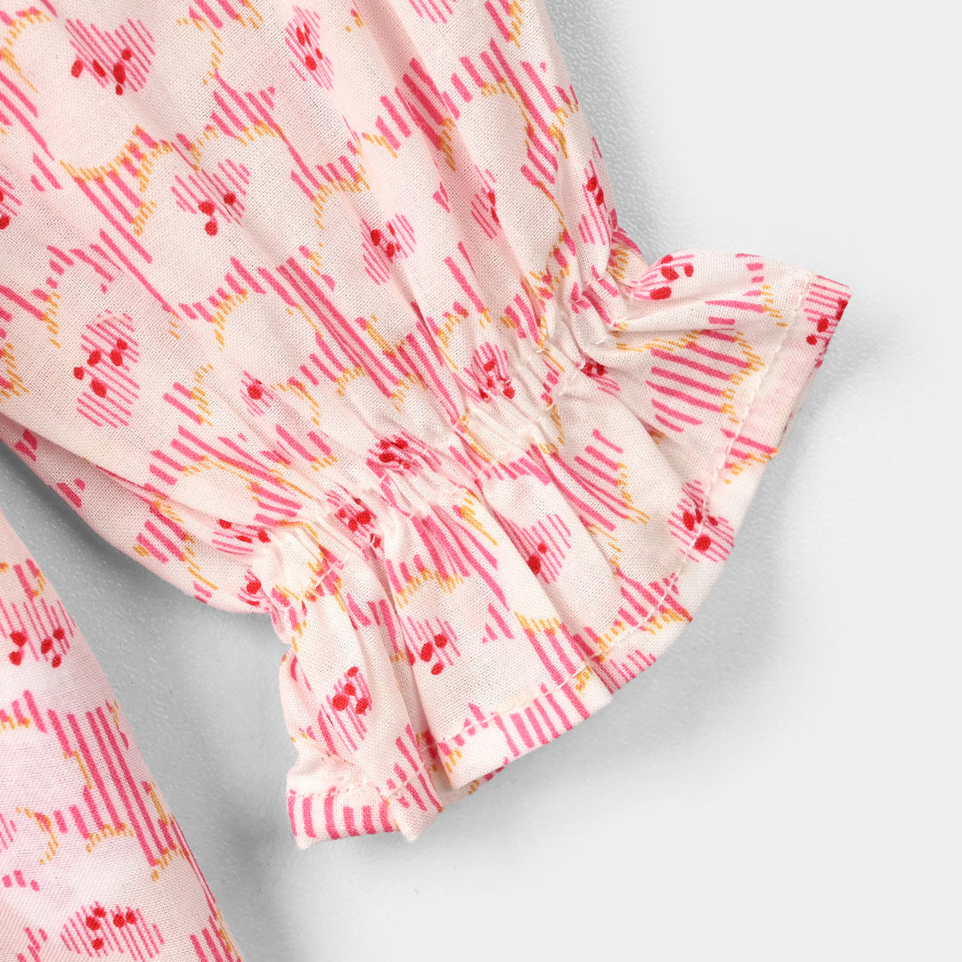 Infant Girls CVC Casual Top Lotus-White
