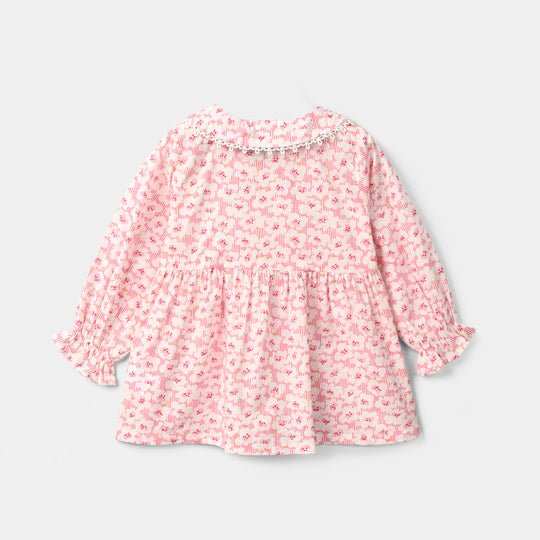 Infant Girls CVC Casual Top Lotus-White