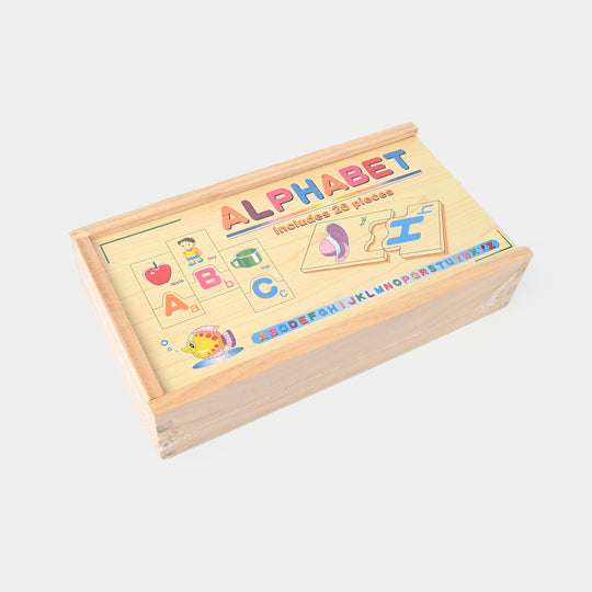 Wooden Alphabet Sorting Puzzle Set for Kids