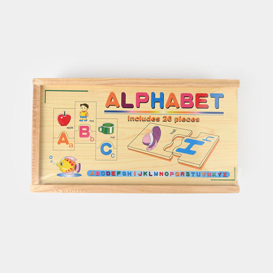 Wooden Alphabet Sorting Puzzle Set for Kids