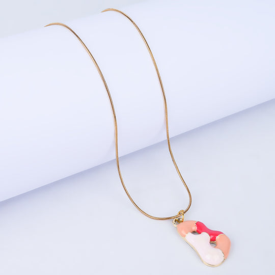 Trendy Alphabet Pendant Necklace for Girls