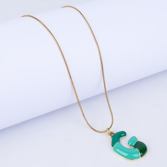 Trendy Alphabet Pendant Necklace for Girls