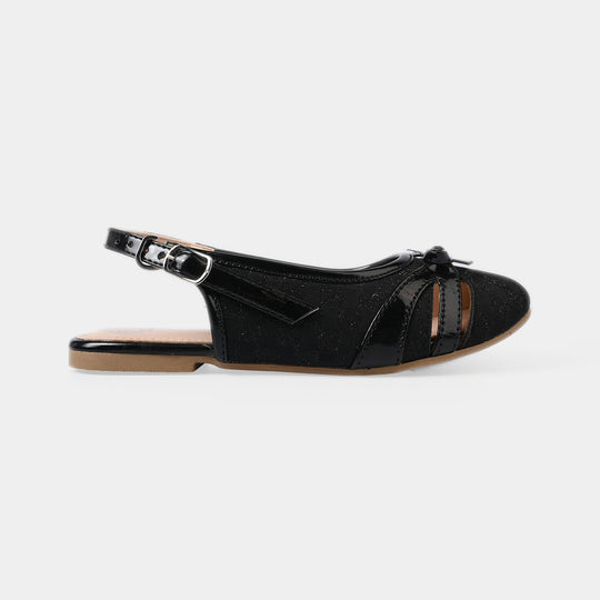 Girls Sling Back 456-112 - Black