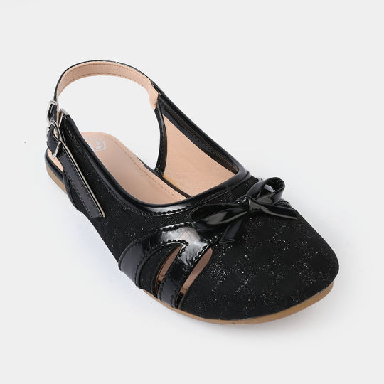 Girls Sling Back 456-112 - Black