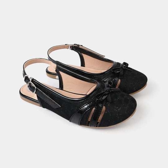 Girls Sling Back 456-112 - Black