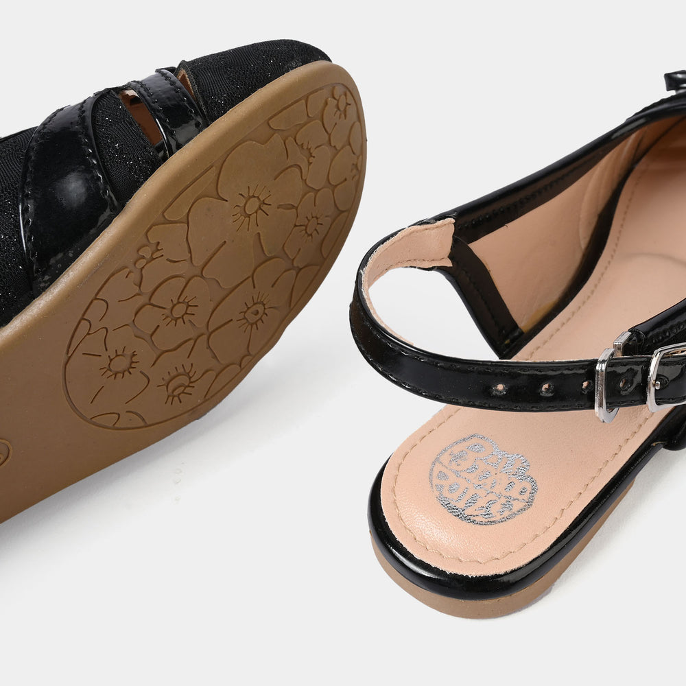 Girls Sling Back 456-112 - Black