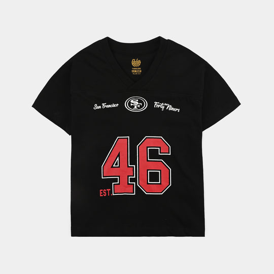 Boys Cotton Jersey T-Shirt H/S Fourty Six-Jet Black