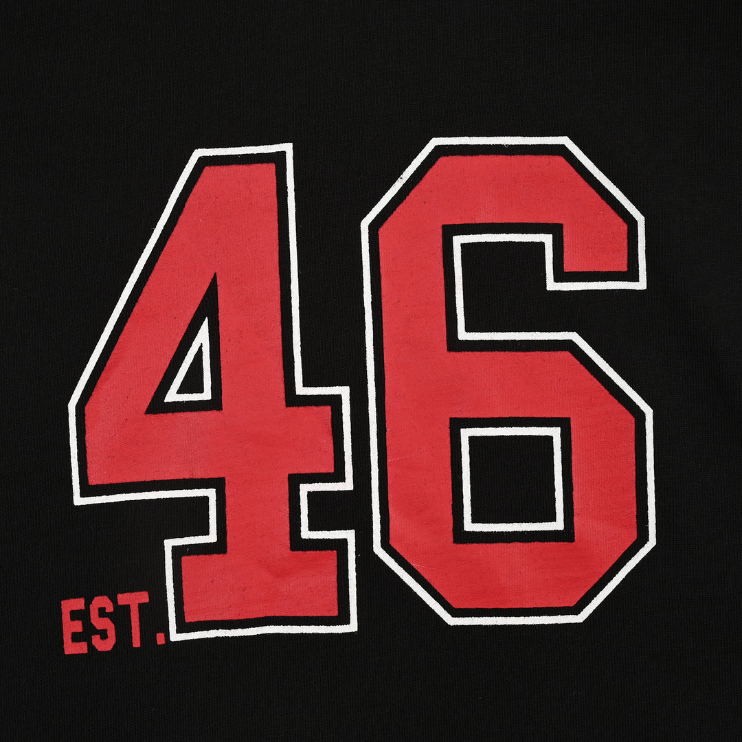 Boys Cotton Jersey T-Shirt H/S Fourty Six-Jet Black