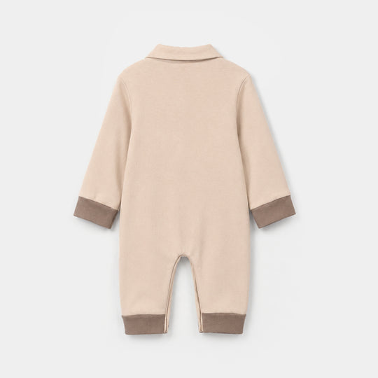 Infant Boys Cotton Interlock Knitted Romper 319 - 016- Brown