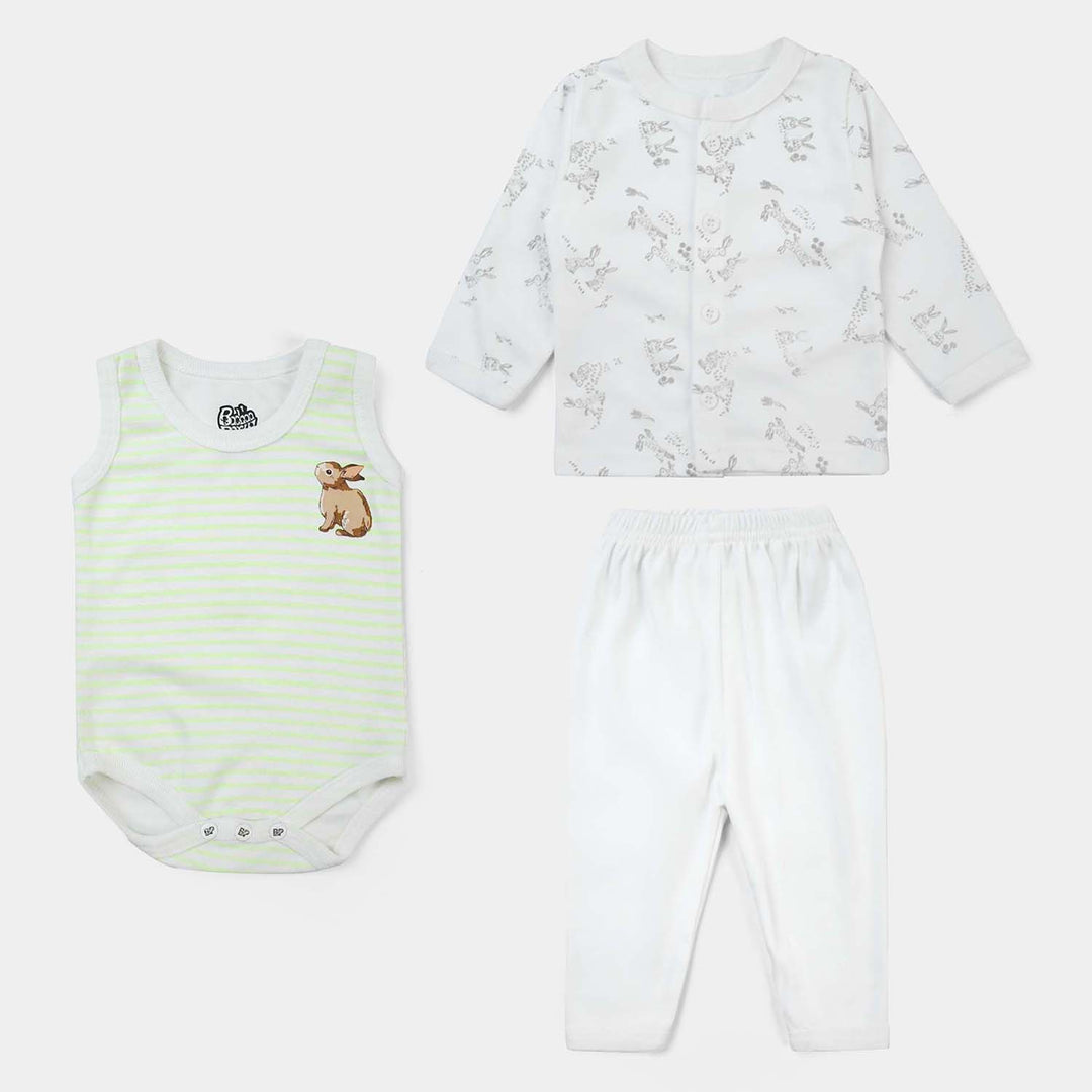 Baby Cotton 3PCs Starter Suit Set
