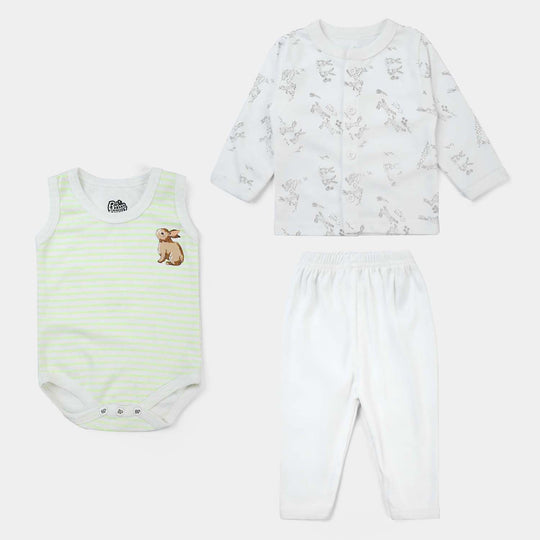 Baby Cotton 3PCs Starter Suit Set