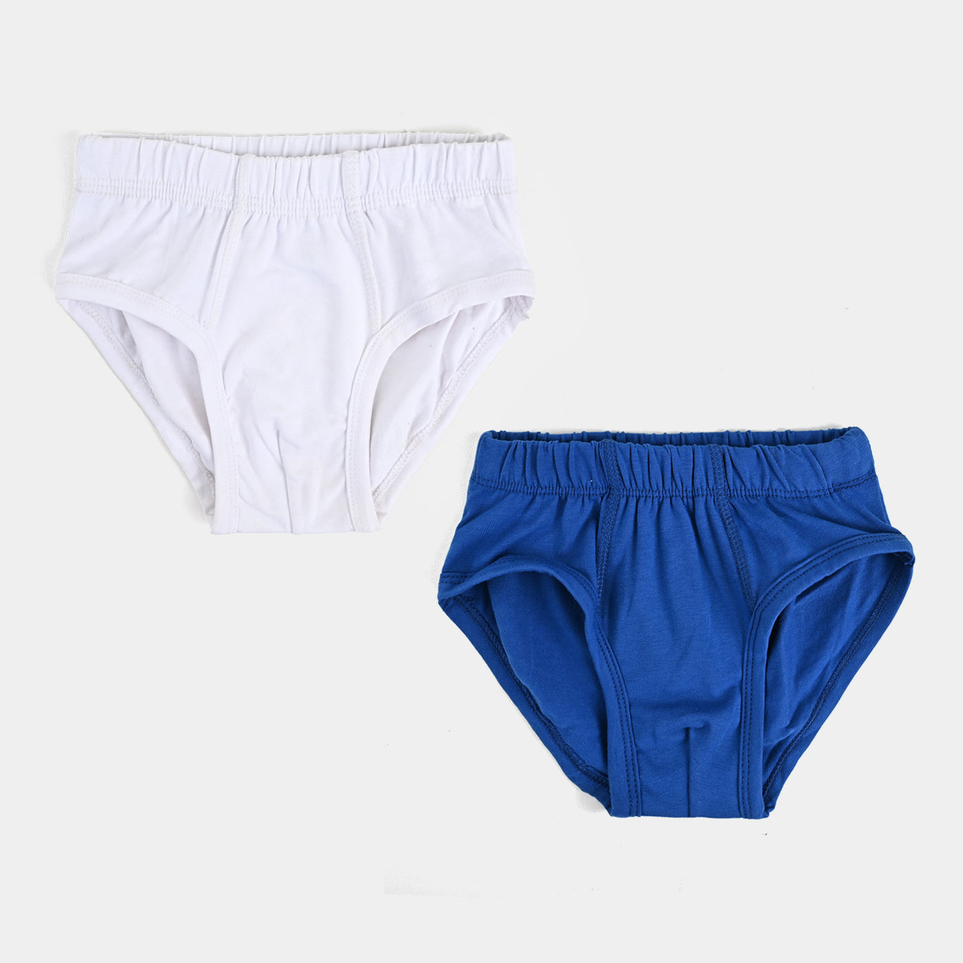 Boys Brief Pack of 2 Solid-White/Blue