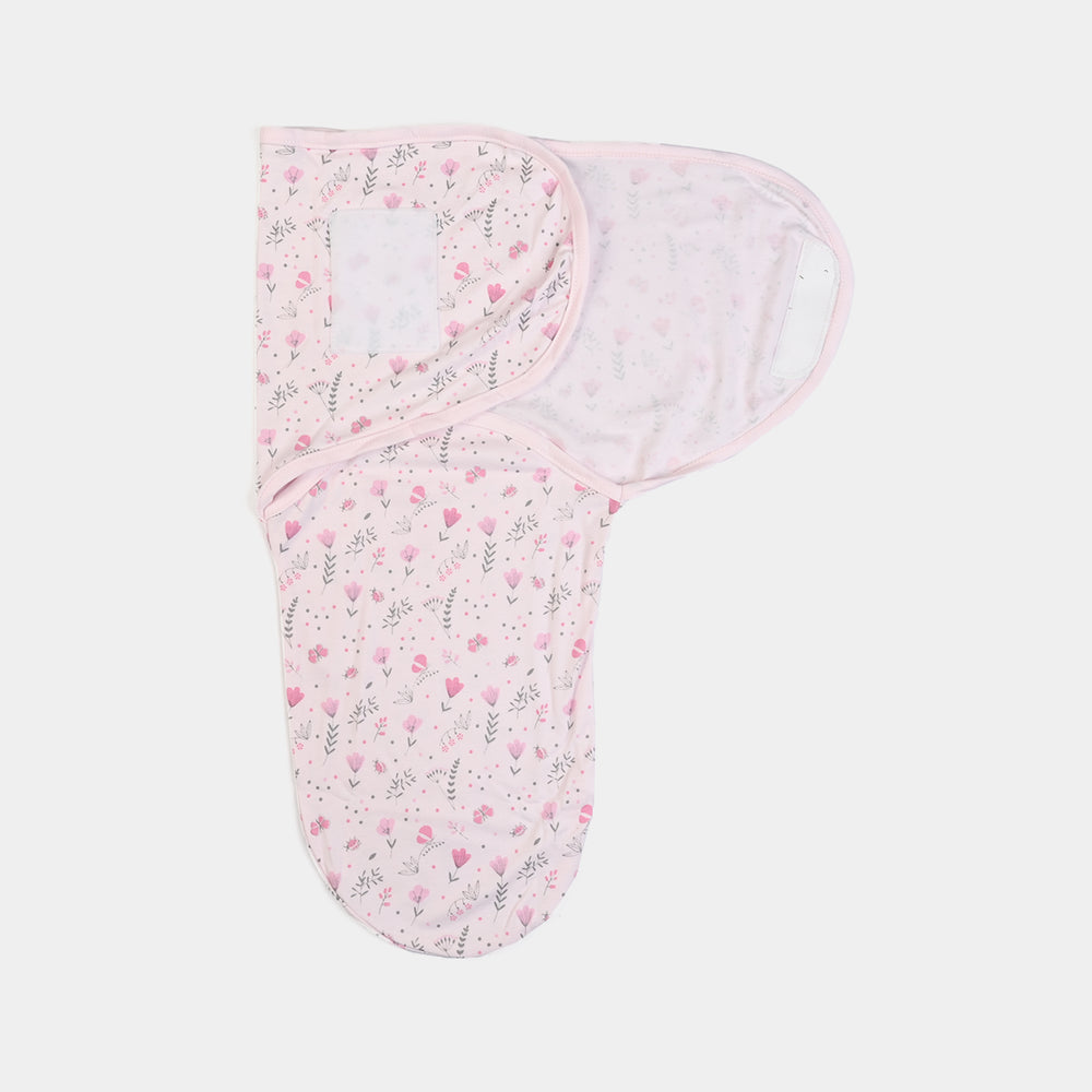 Baby Swaddle with Cap & Mittens Set