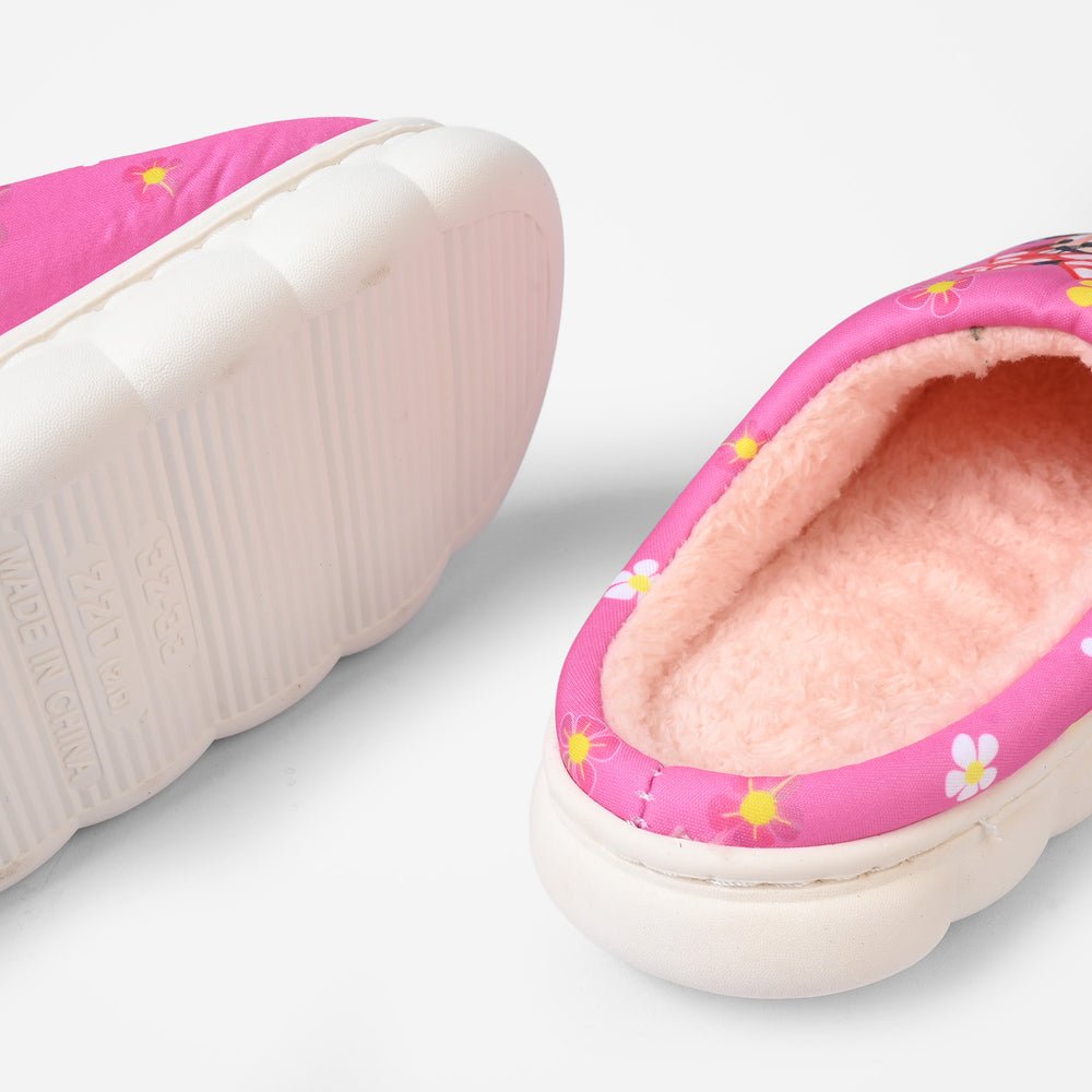Girls Slipper Fur HH-001-Pink