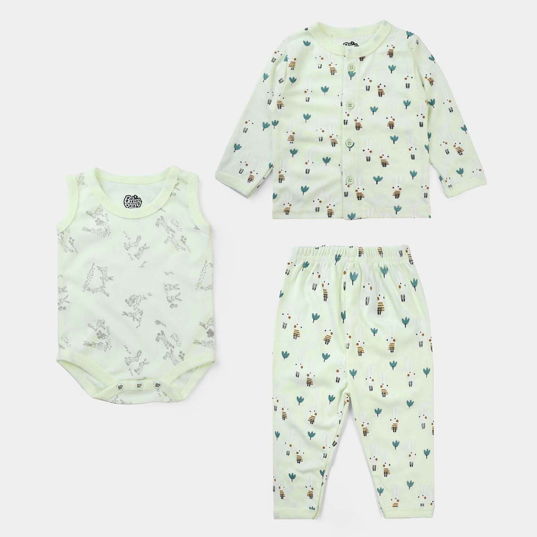 Baby Cotton 3PCs Starter Suit Set