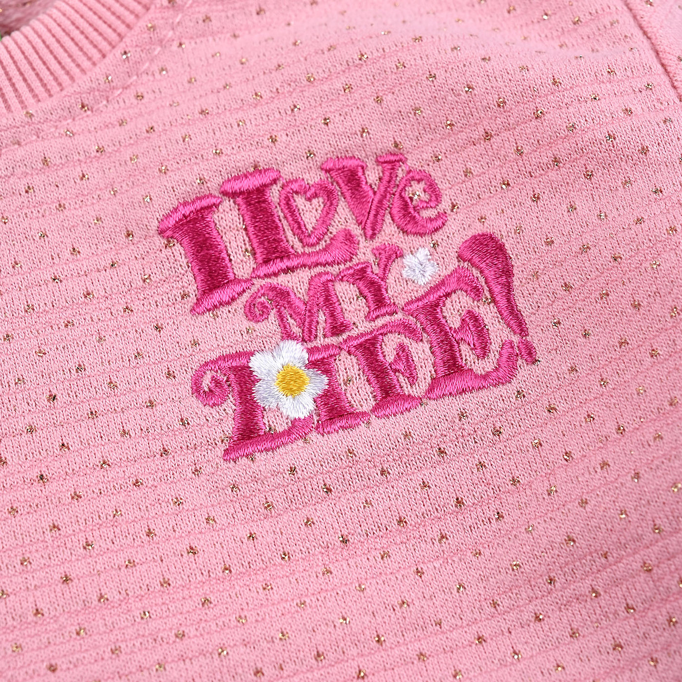 Infant Girls Quilted Sweatshirt My Life-Pink