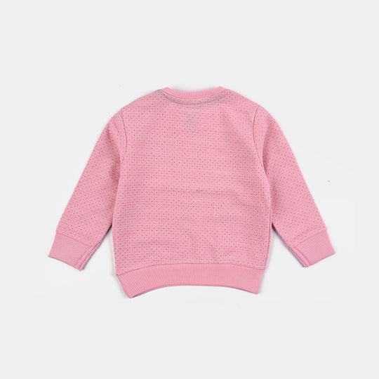 Infant Girls Quilted Sweatshirt My Life-Pink