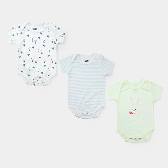 3-Pack Baby Bodysuits – Short Sleeve & Super Soft
