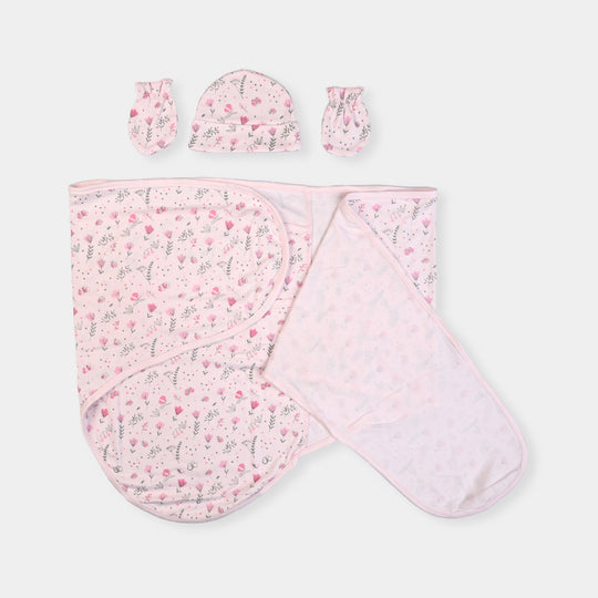 Infant Big Swaddle with Cap & Mittens
