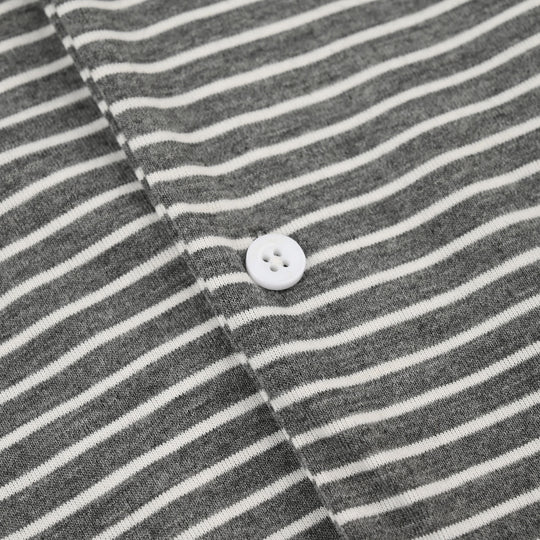 Infant Boys Yarn Dyed Knitted Romper (Daddy's Best Friend) - Black/White Stripes