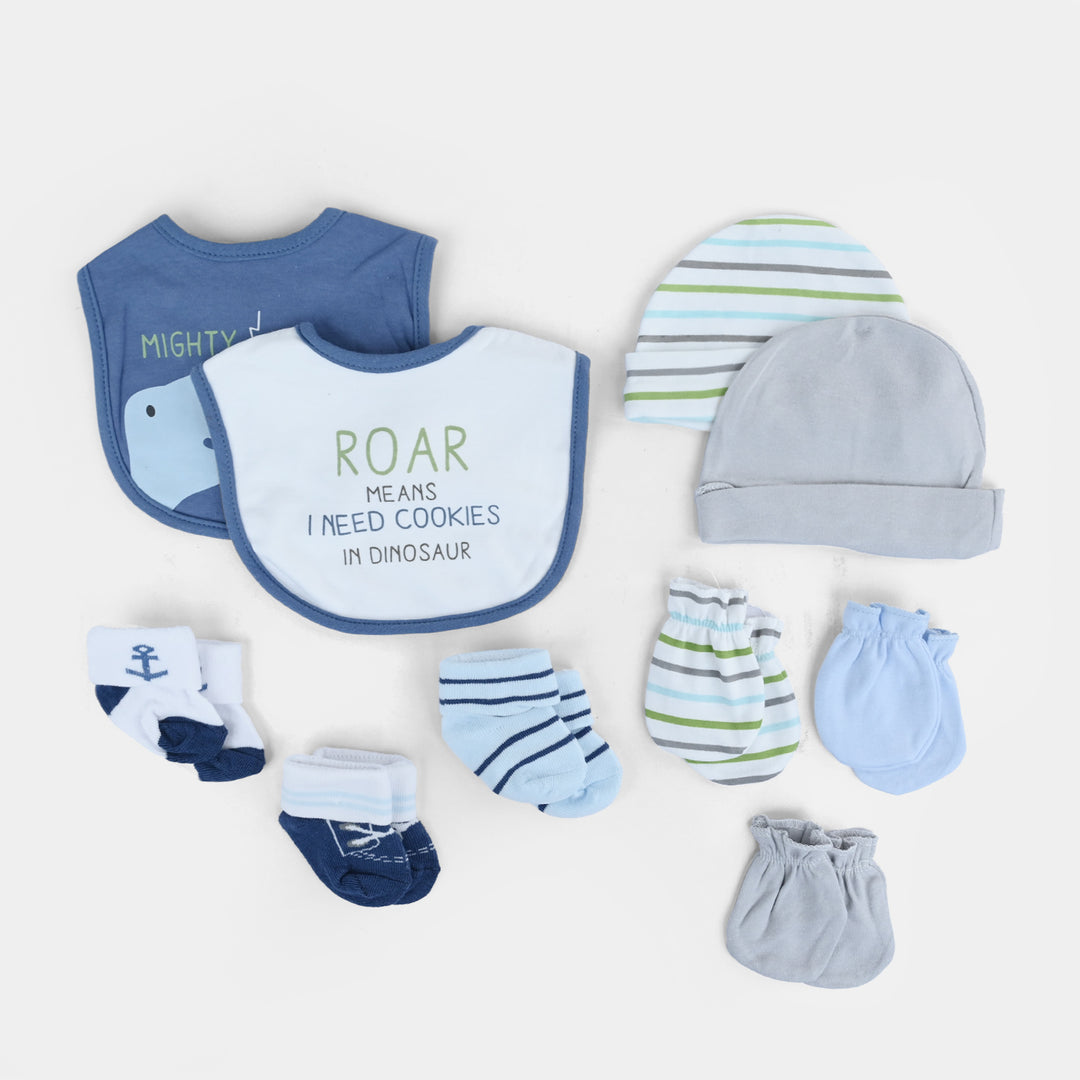 10-Piece Baby Gift Set – Bibs, Socks, Caps & Mittens