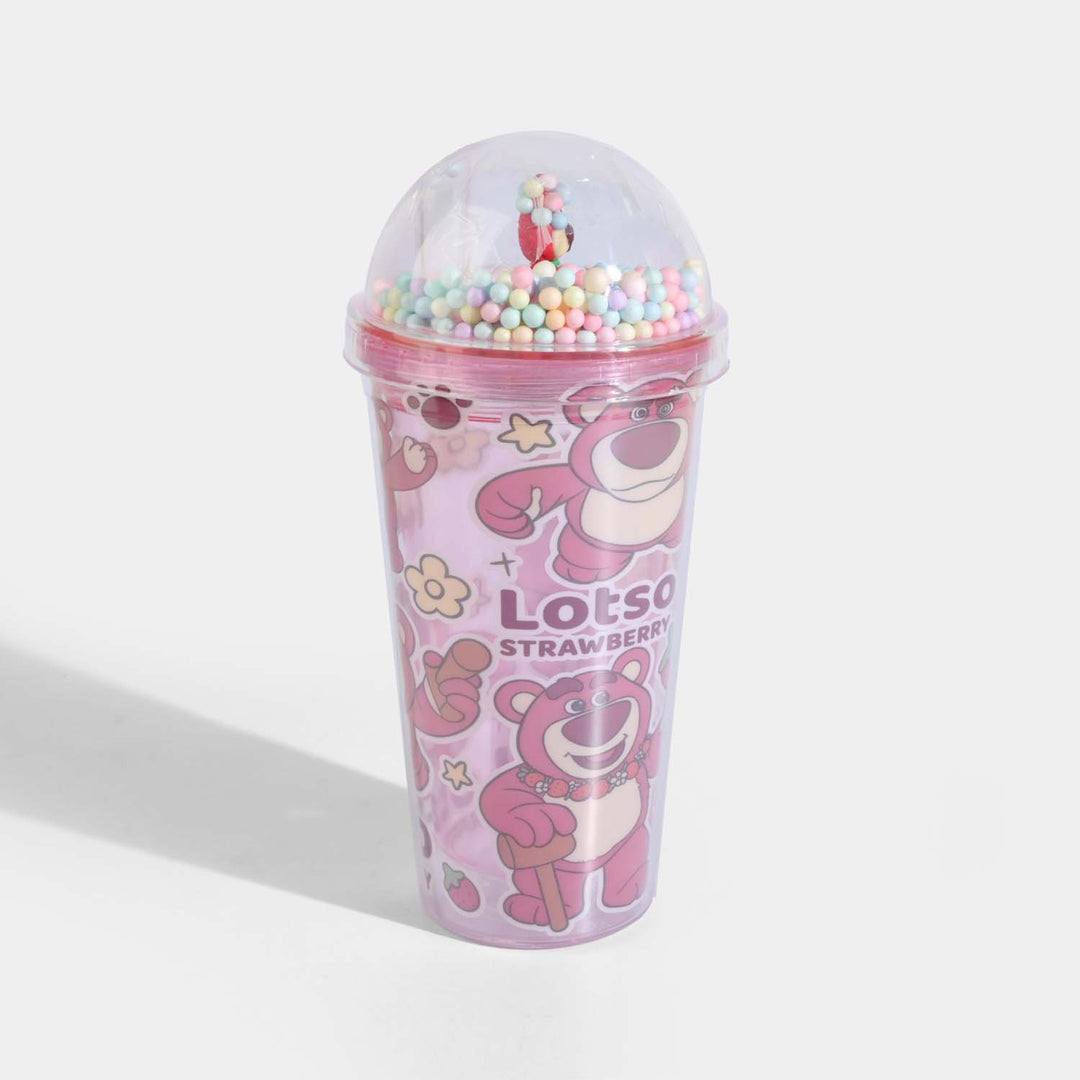 Acrylic Fancy Mug with Straw|450ML