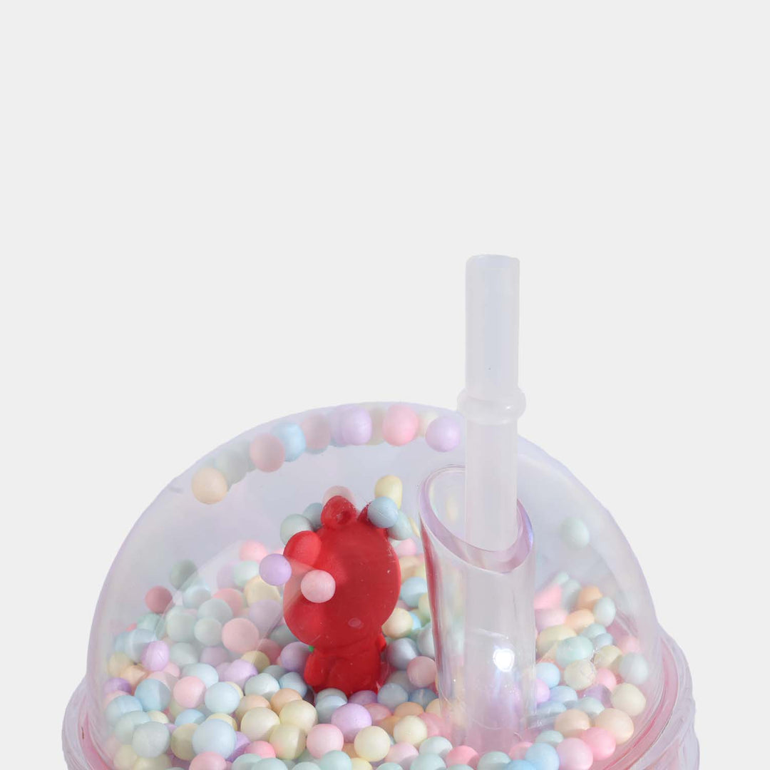 Acrylic Fancy Mug with Straw|450ML