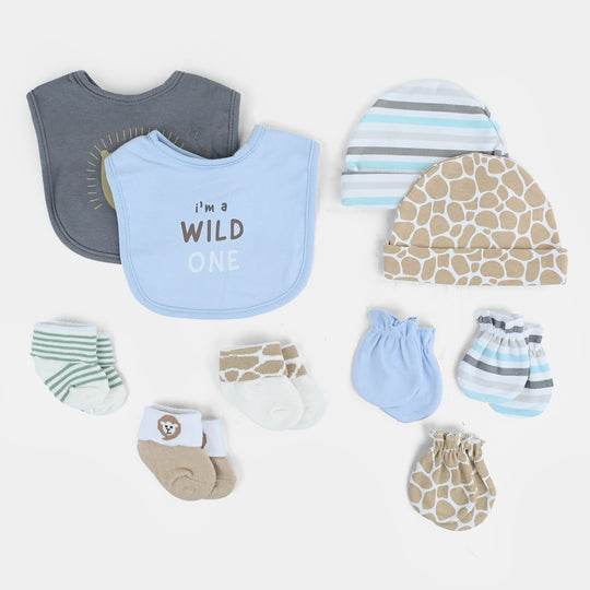 10-Piece Baby Gift Set – Bibs, Socks, Caps & Mittens