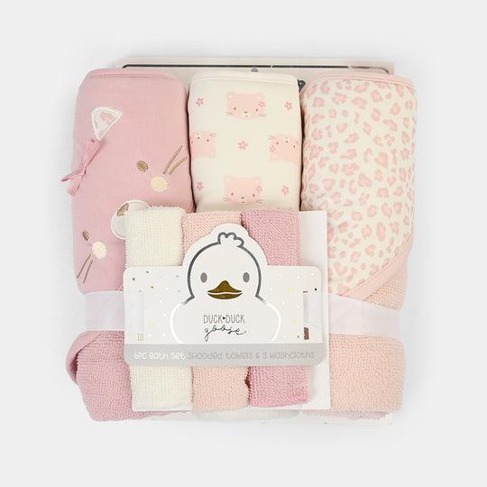 Bath Towels & Face Towels Pack of 6